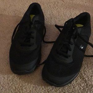 Champion memory foam all black kids sneakers